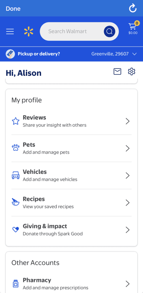 Walmart app Spark Good round up