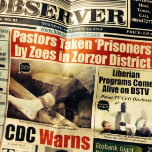 Liberian newspaper article