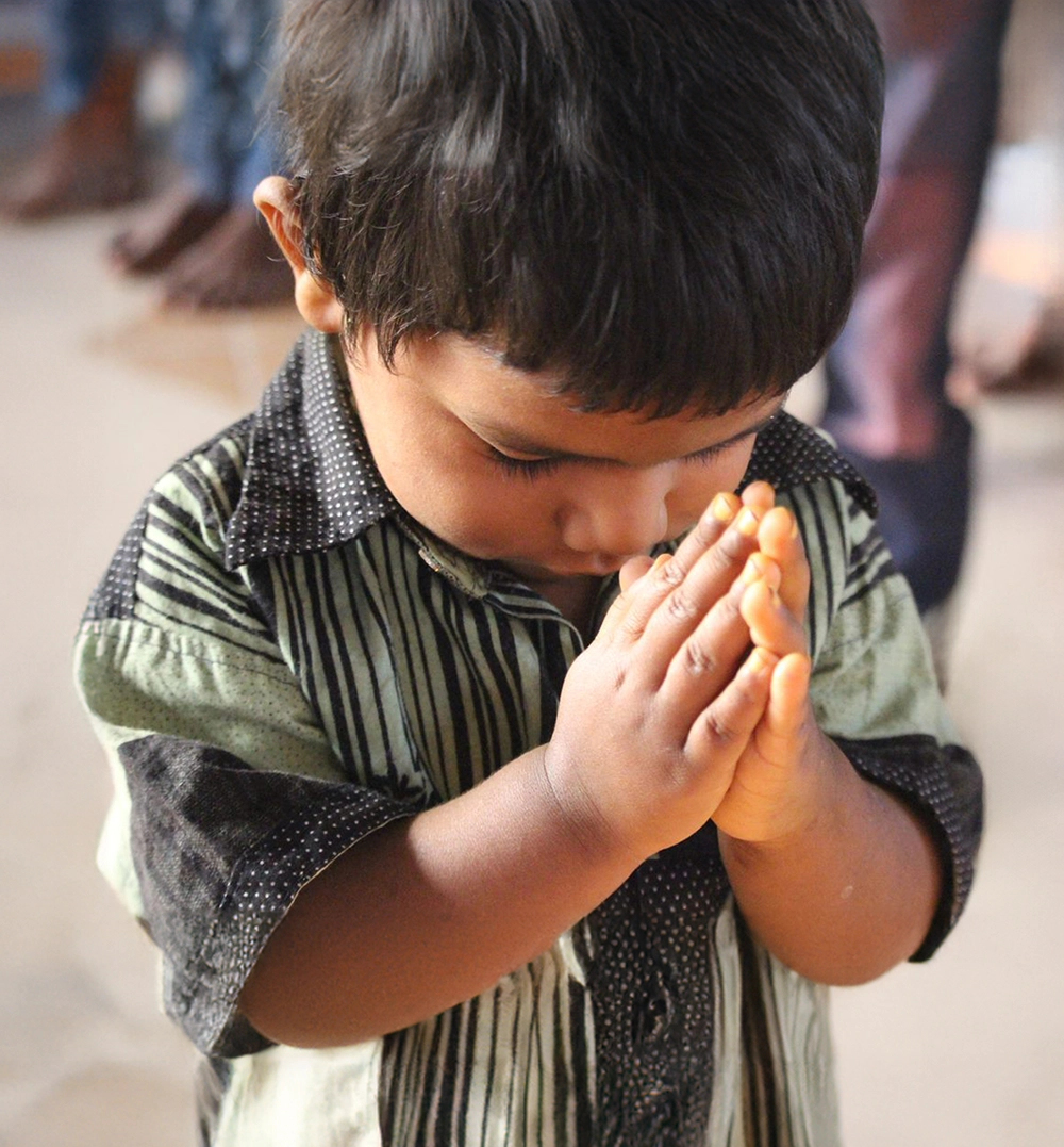 child praying